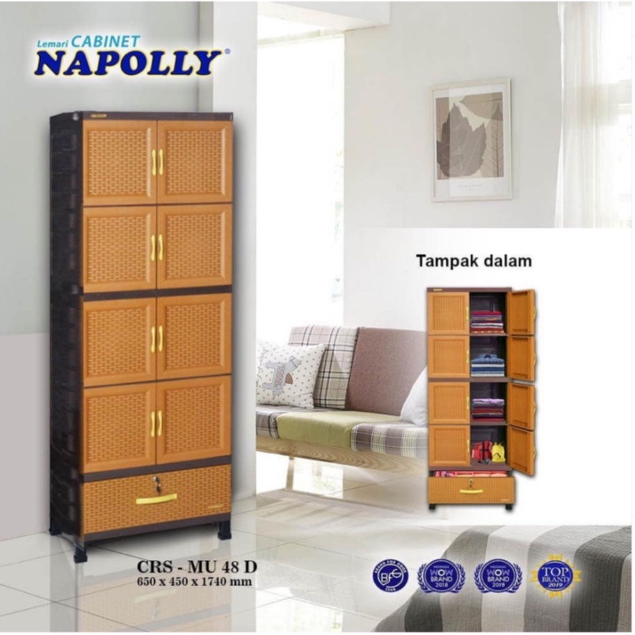 NAPOLLY LEMARI PLASTIK TYPE CRS MU 48