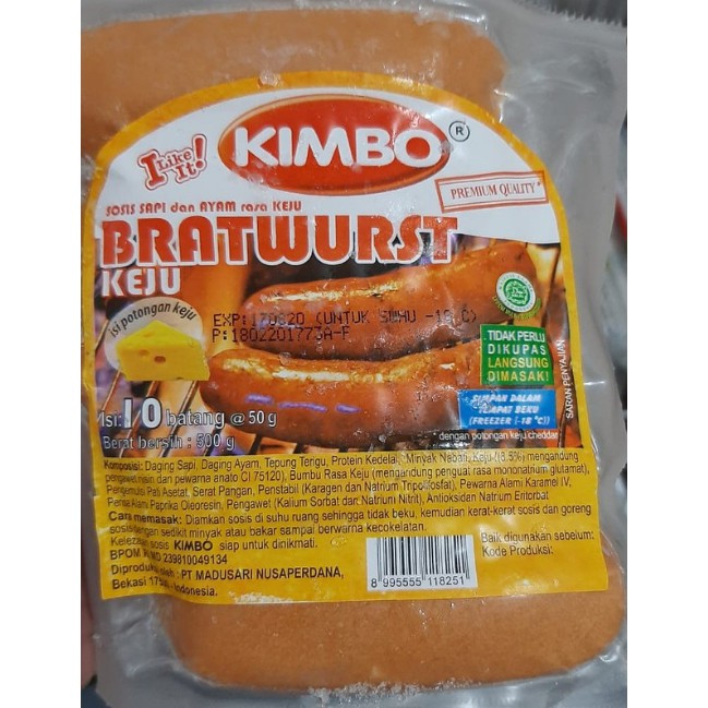 

Sosis Kimbo Bratwurst Keju