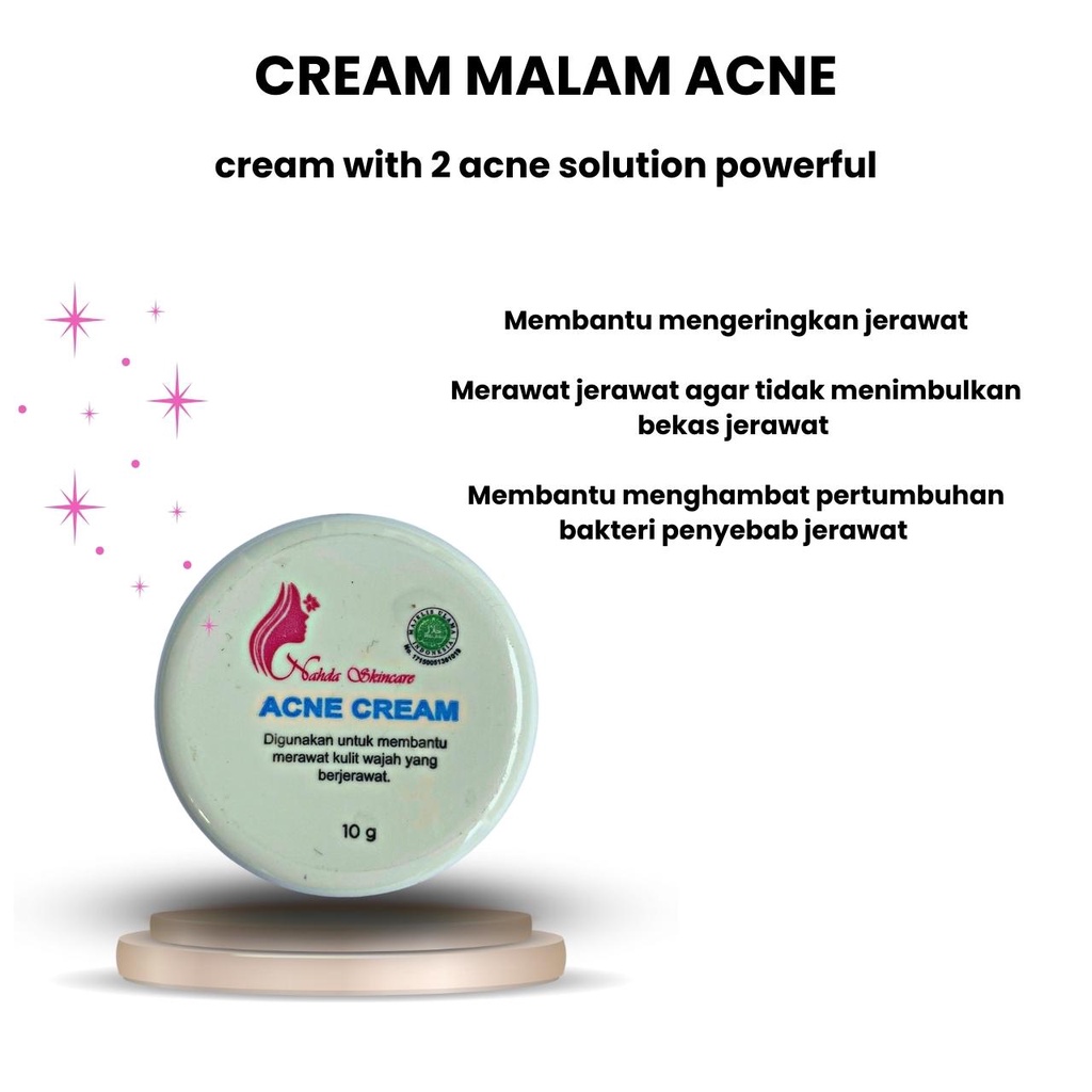 (ECERAN) NAHDA SKINCARE PAKET ACNE BPOM ORIGINAL 100% (BISA ECER)