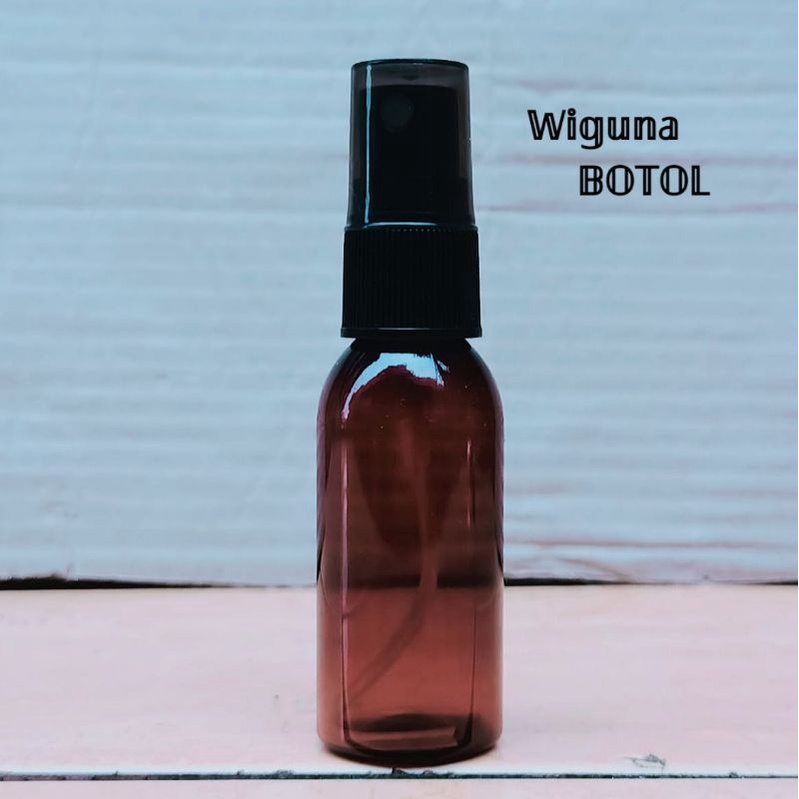 Botol Spray 30ml Coklat / Botol 30ml Amber Spray Hitam Smoke