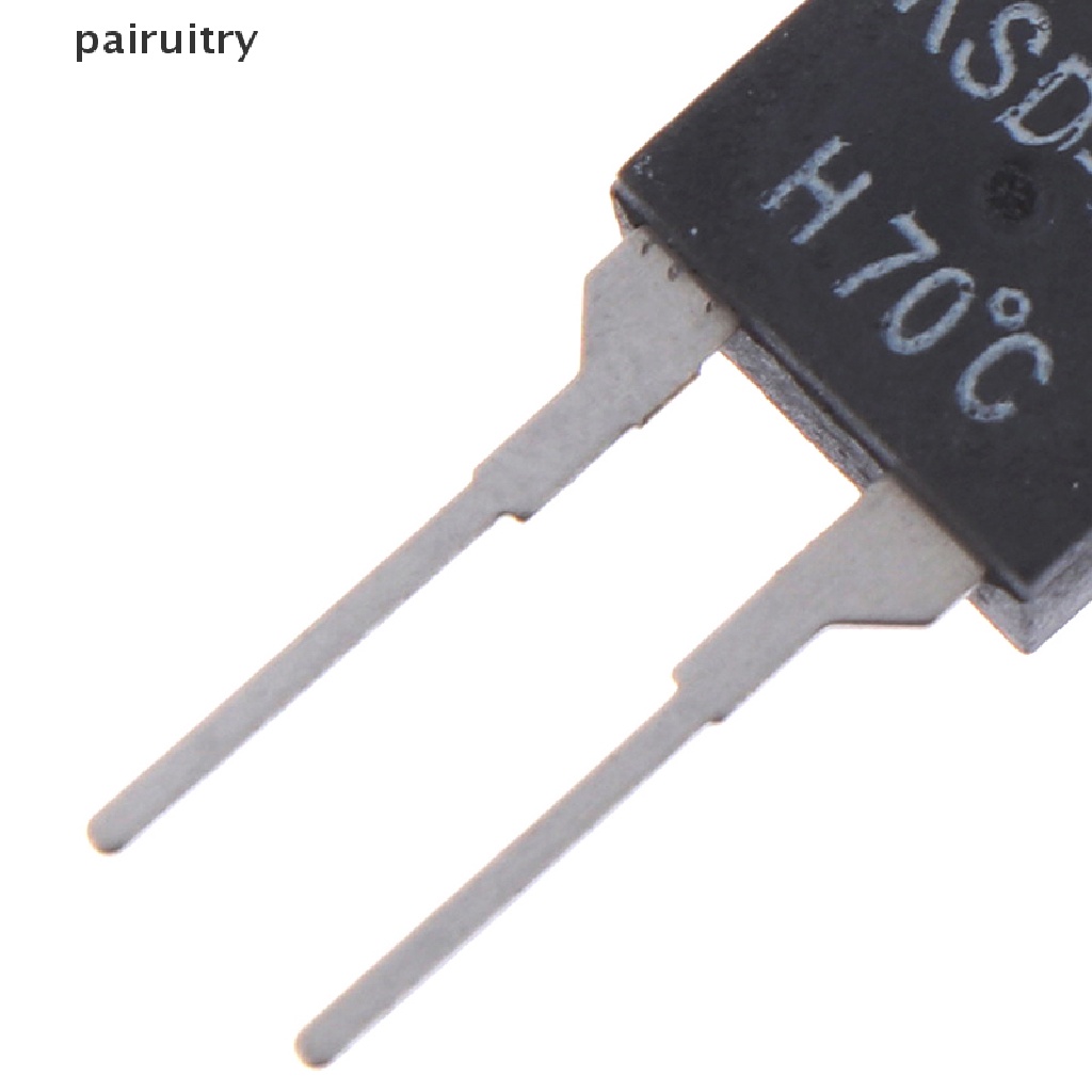 Prt 2Pcs Saklar Sensor Suhu Termostat KSD-01F 70 Degc PRT