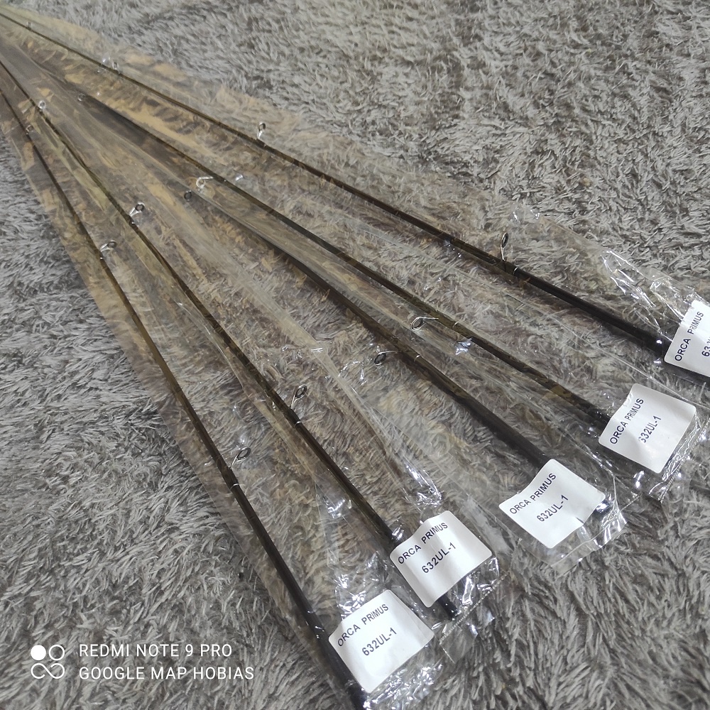 Top joran Ujung RuasJoran Pancing Orca Primus 682UL. 632XUL. 632UL