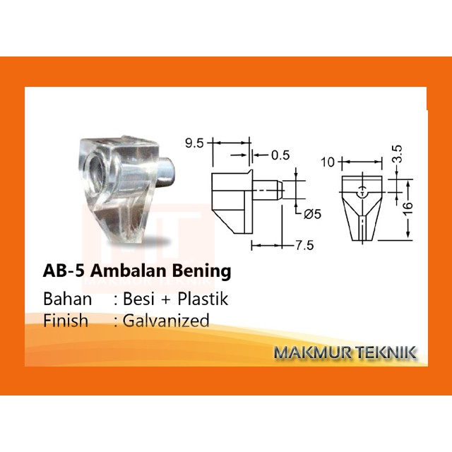 Ambalan Bening Huben AB-5 Penahan ambalan