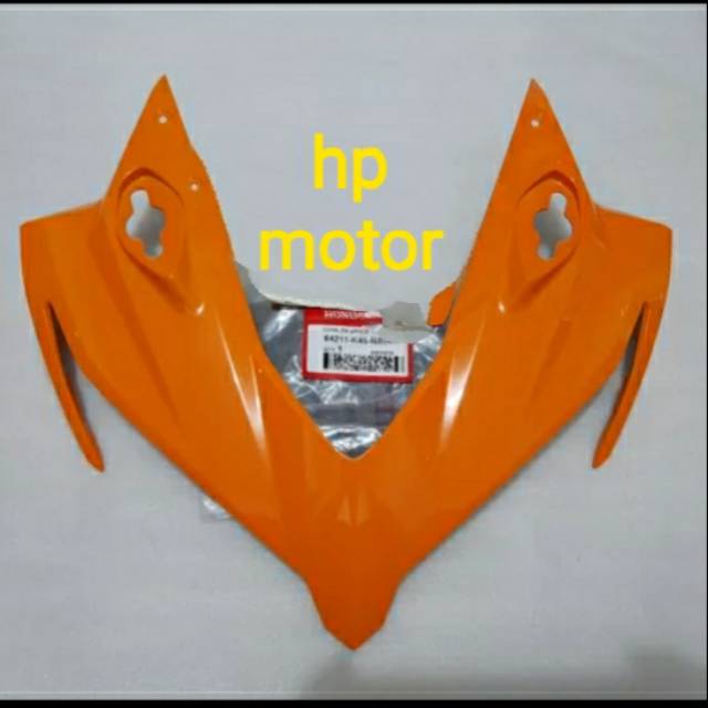 TAMENG COVER DEPAN CBR150R K45N ORANGE REPSOL 64211-K45-NA0ZA COVER FR CBR150R REPSOL ORIGINAL