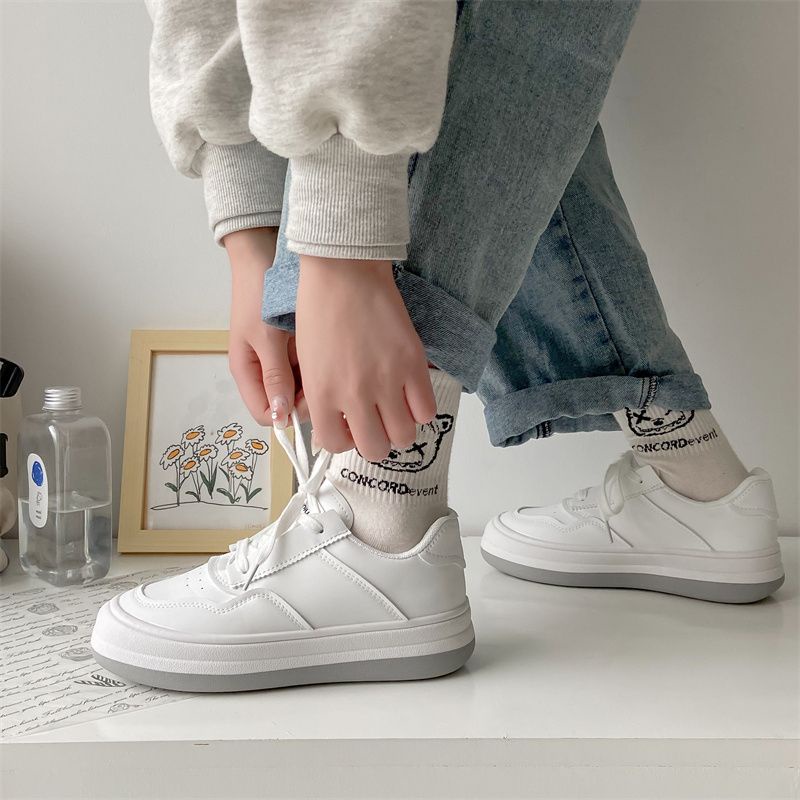 [GROSIR][COD] SEVEN_DAY SEPATU SNEAKERS WANITA KOREA IMPORT SPORT SHOES PUTIH H-895