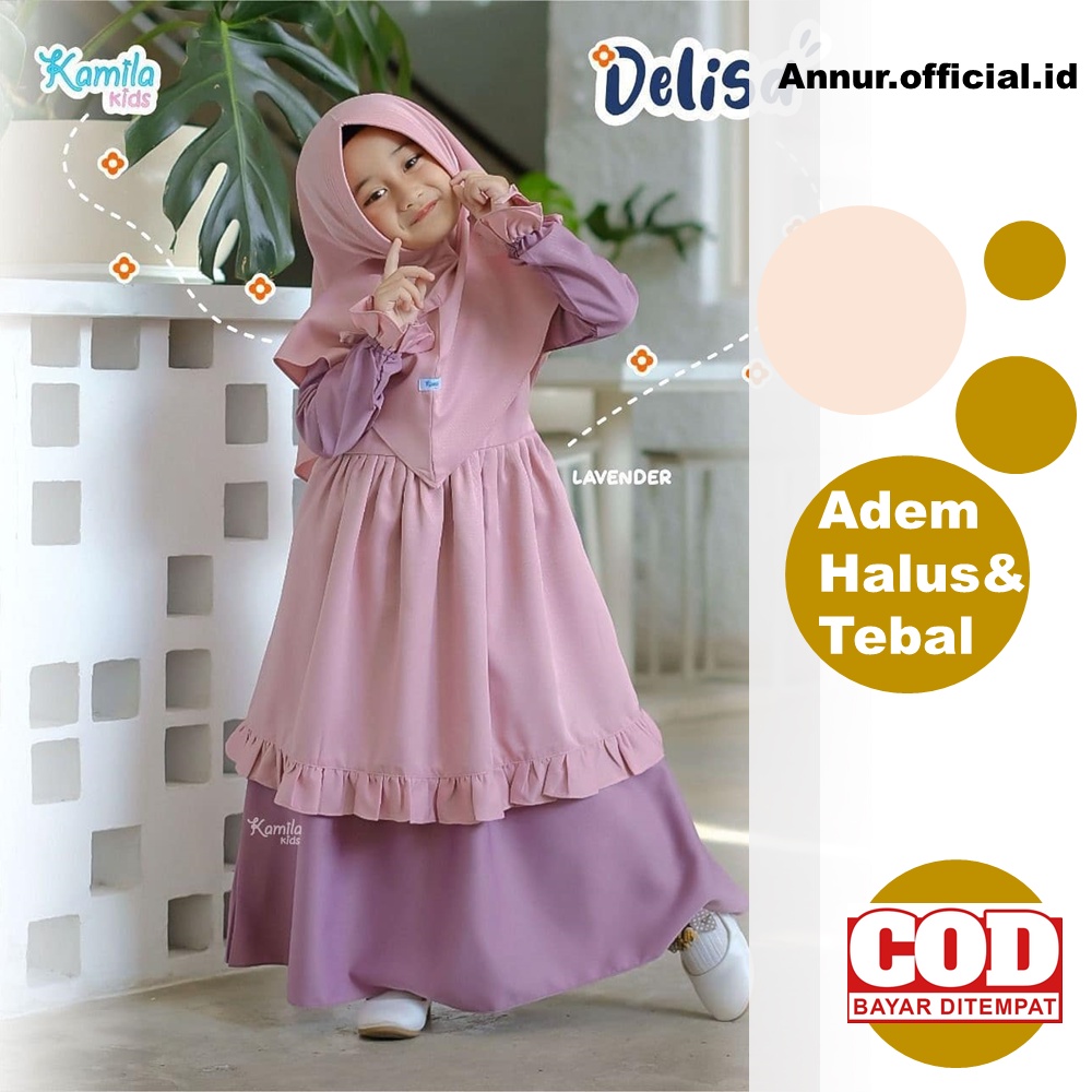 Gamis Polos Premium Gamis Anak Perempuan 1 2 3 4 5 Tahun Shopee Indonesia