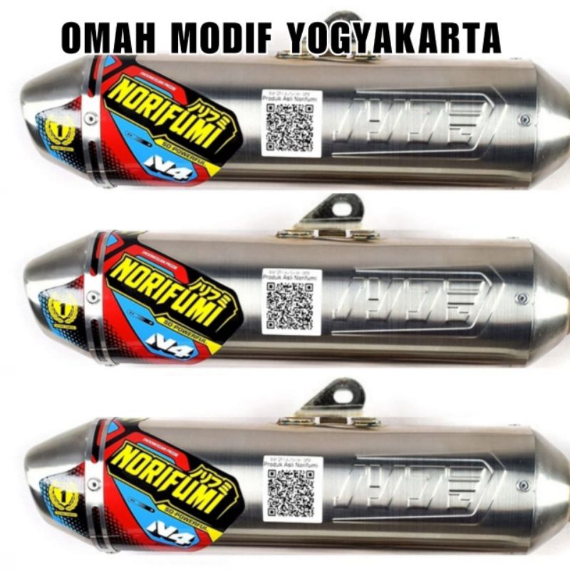 Knalpot Norifumi N4 CRF 150 L full stainless full system ORIGINAL-1
