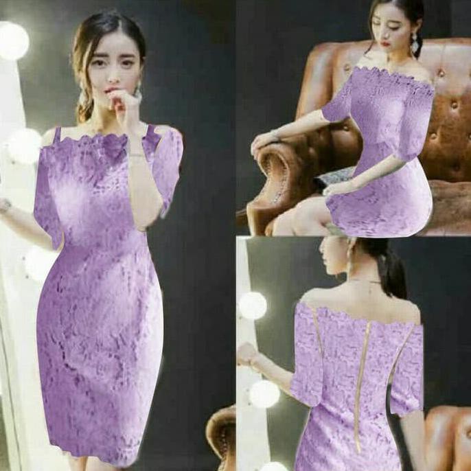 Dress Meychan Brukat P3 Termurah