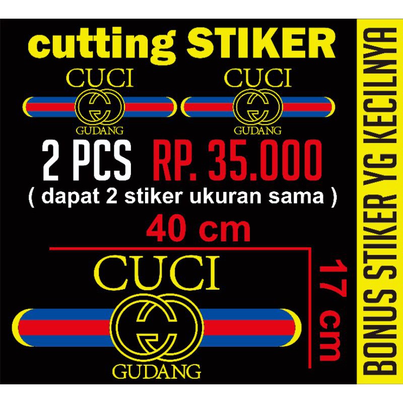 

cutting stiker LOGO CUCI GUDANG