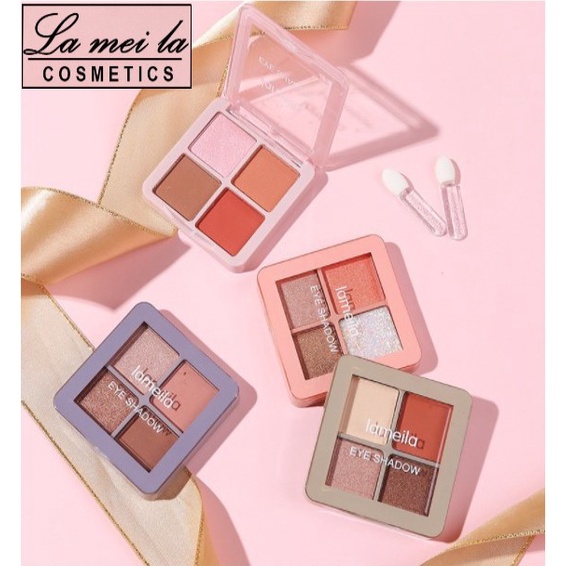 Lameila Eyeshadow 4 Warna Kombinasi Glitter Tahan Lama  LM 5086