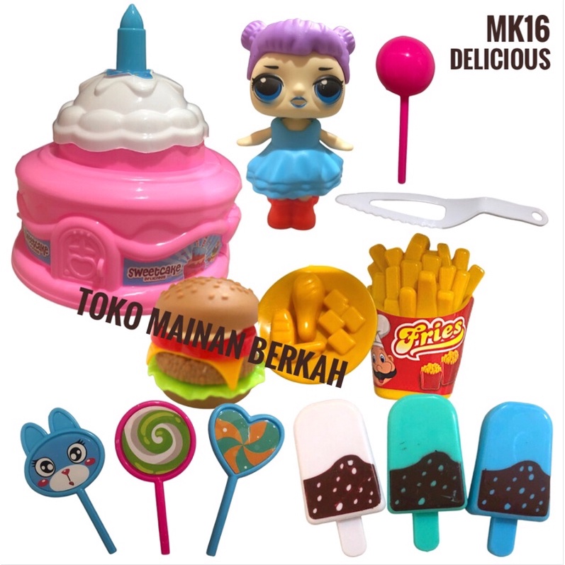 MAINAN ANAK BONEKA LOL KUE ULANG TAHUN MK 16