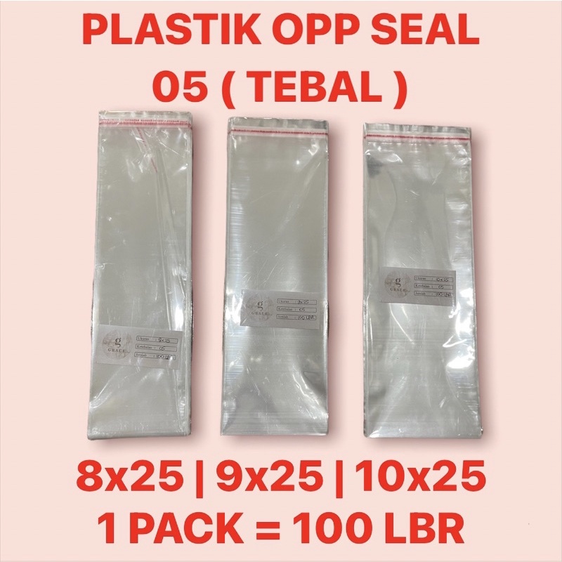 8x25 9x25 10x25 05 | PLASTIK OPP SEAL ALAT MAKAN PLASTIK STERIL