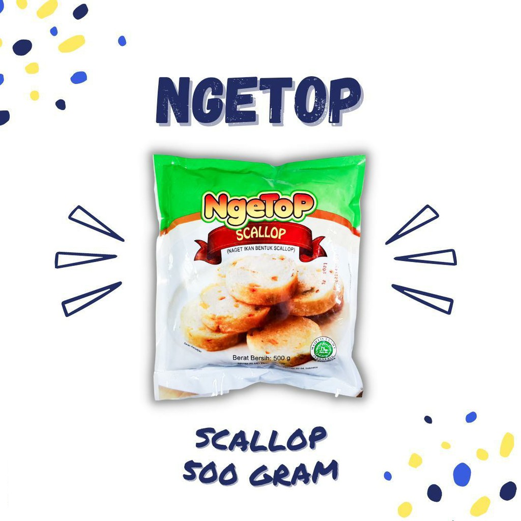 

ADDRIELLA Ngetop Scallop Ikan 500gr | Ngetop/Frozenfood/Frozenfood Murah