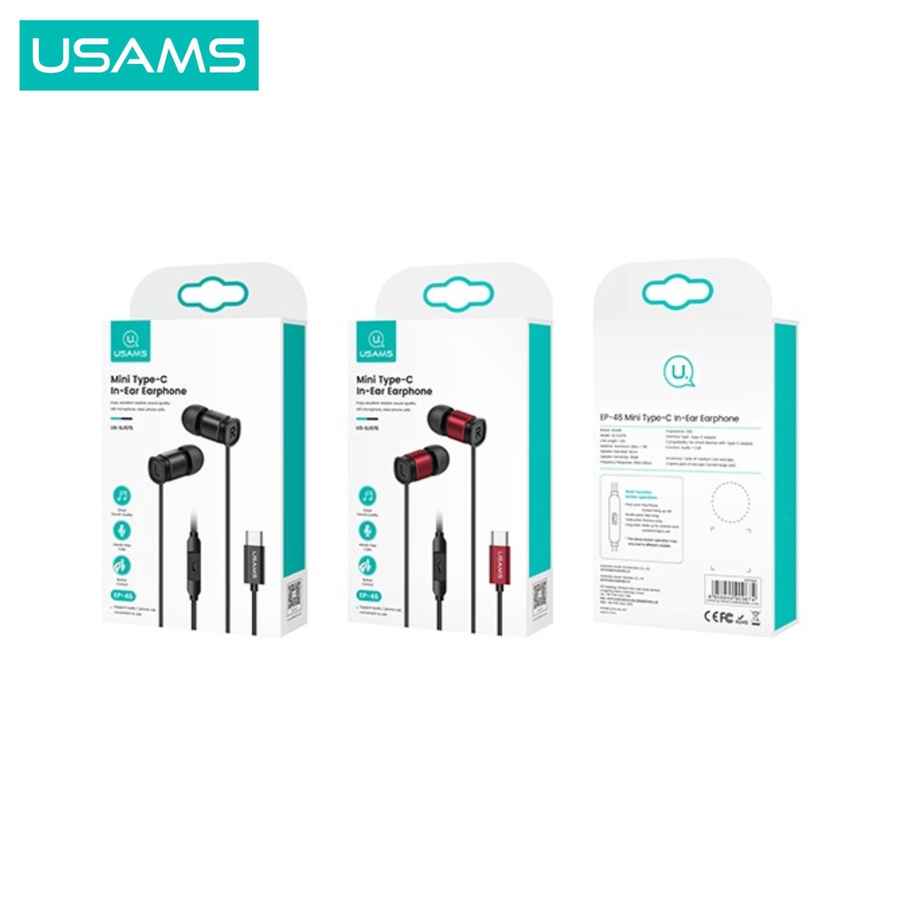 USAMS EP46 Headset Earphone In-Ear Type C