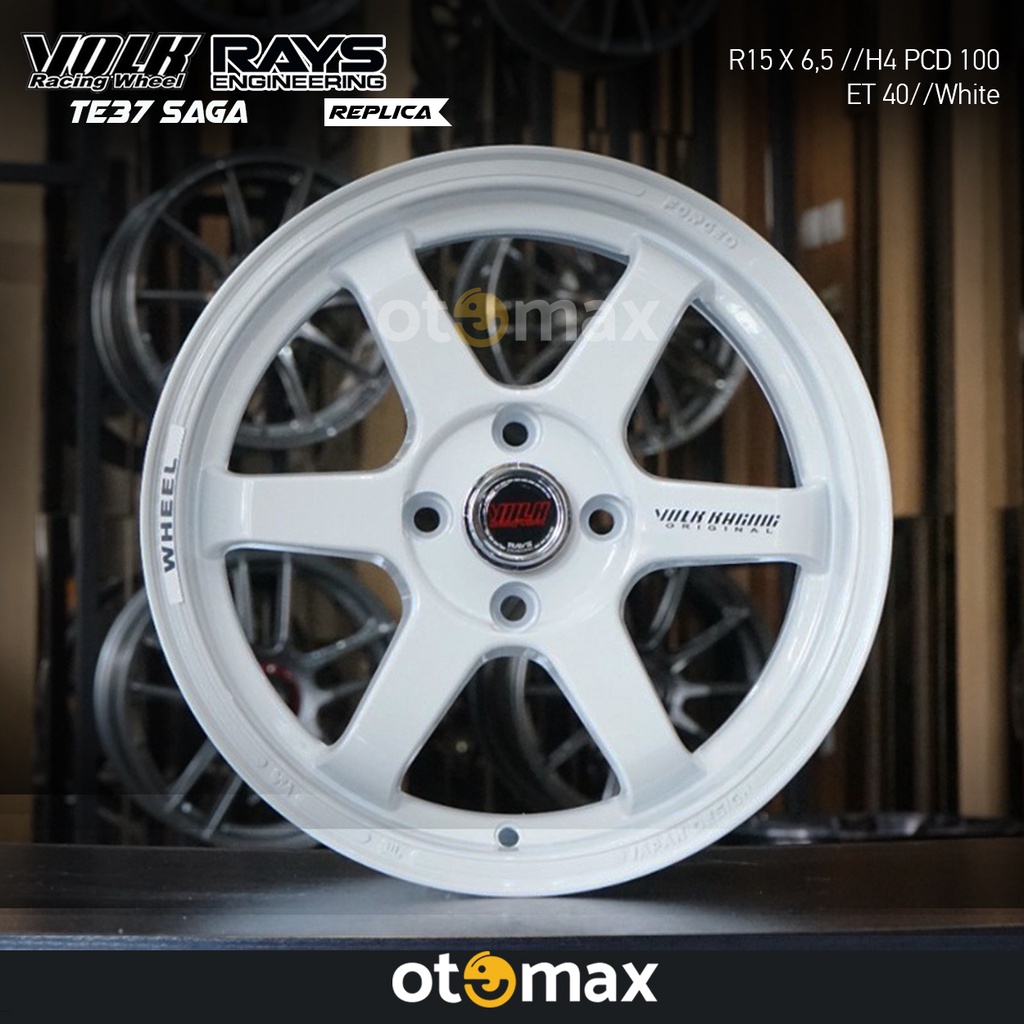 Velg Mobil Volk Rays TE37 Saga Ring 15 H4 White