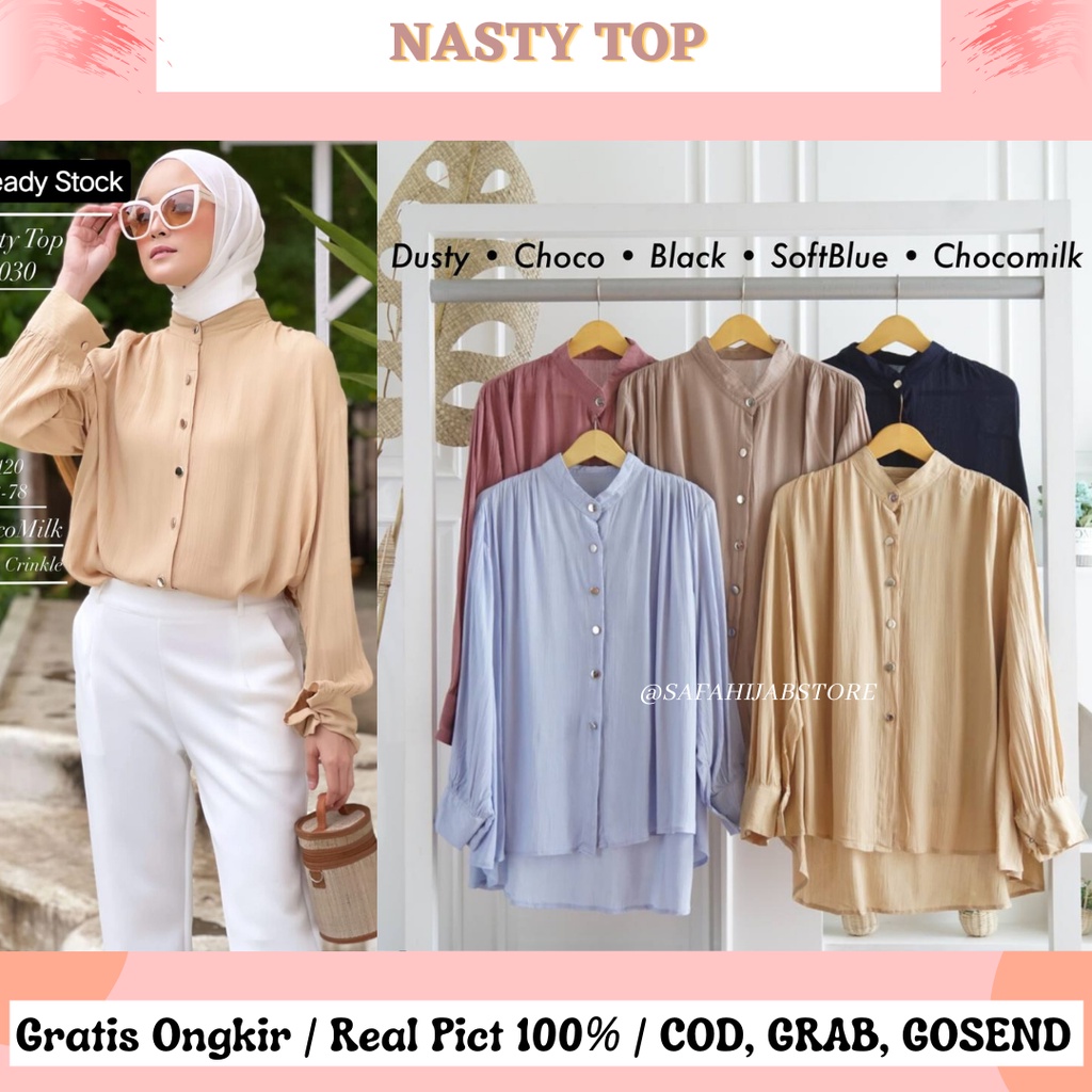 NASTY JUMBO TOP / BLOUSE / ATASAN / BUSUI FRIENDLY / ATASAN KERJA