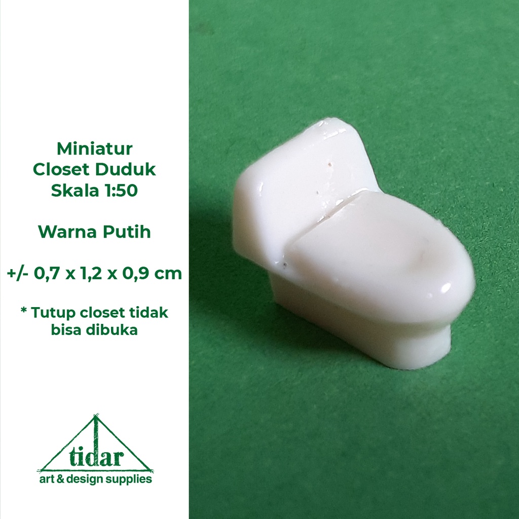 MH- Miniatur Closet / Kloset Duduk - Maket Toilet / WC Skala 1:50 #2