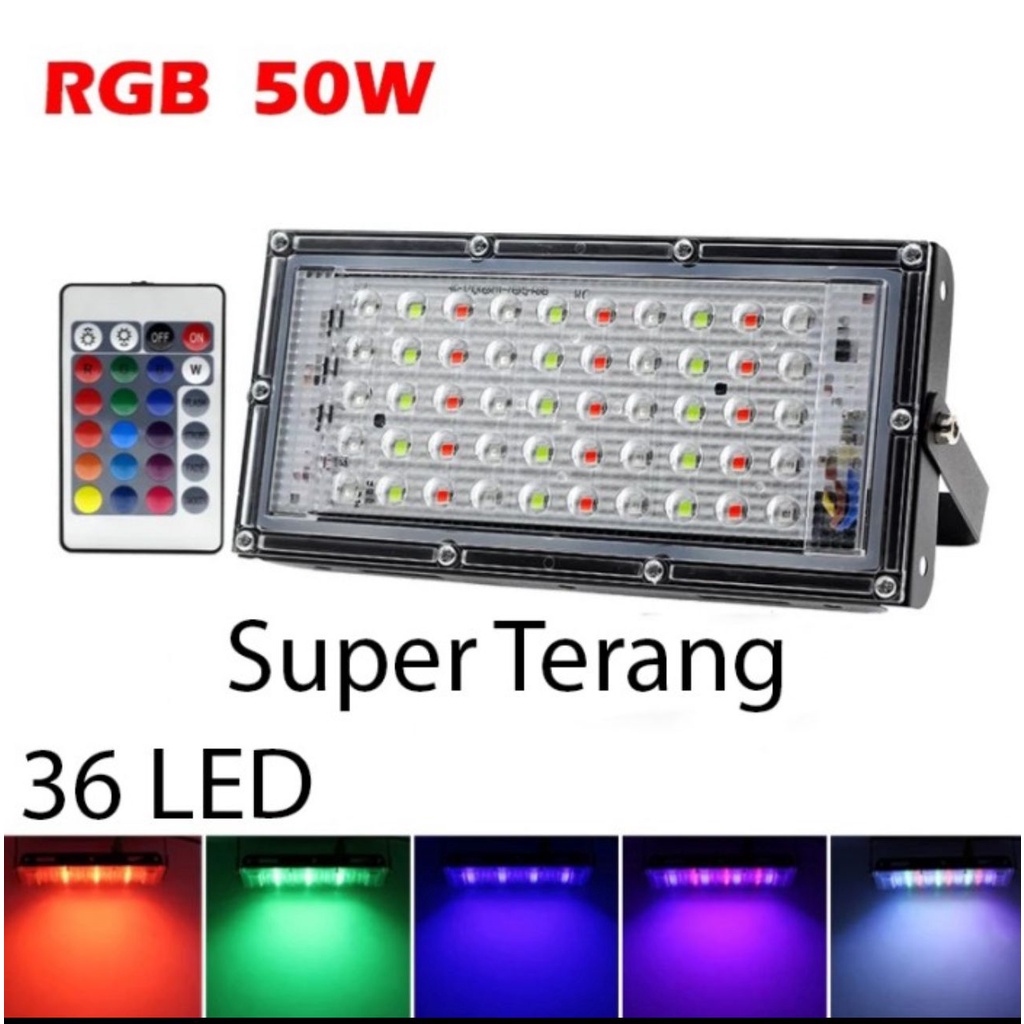 LAMPU SOROT LED FLOODLIGHT LAMPU TEMBAK OUTDOOR 50W 50W 50WATT 50 WATT