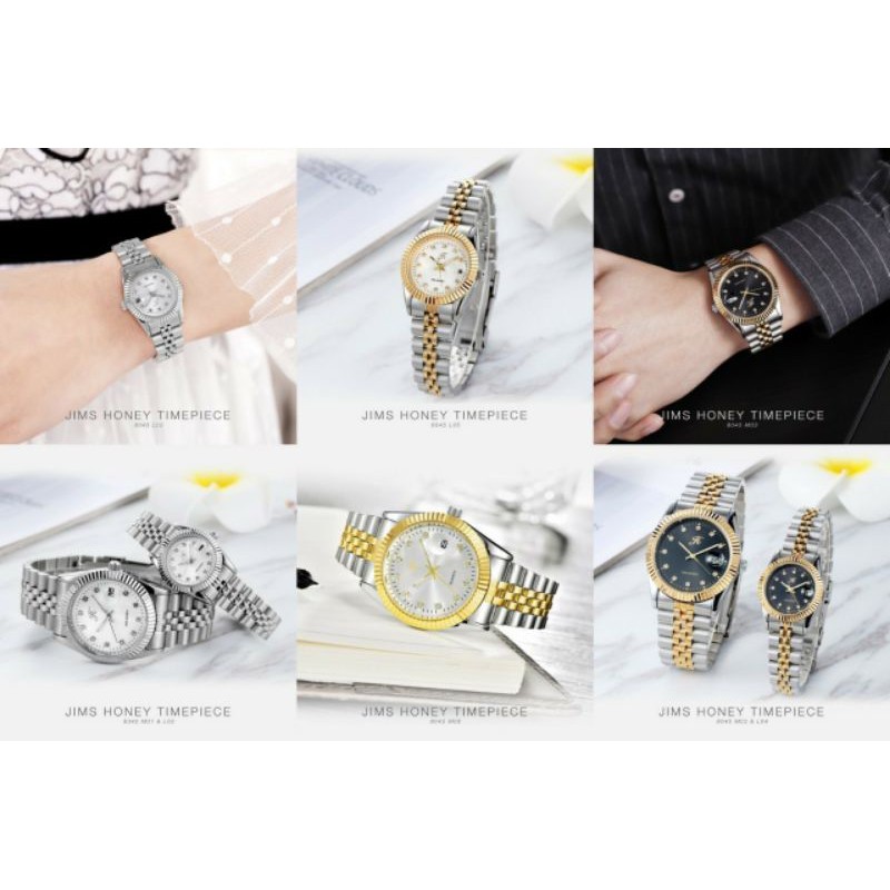 jam tangan couple jims honey kode 8045