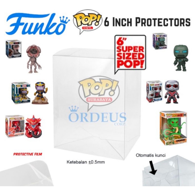 Funko Pop 6 " Inch Acid-Free Plastic Protector Case