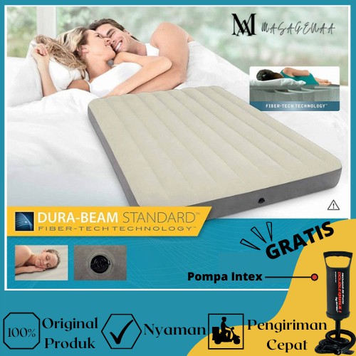 RANJANG KASUR ANGIN POMPA MATRAS LIPAT PORTABLE KING SIZE/JUMBO/BESAR INTEX DURA BEAM QUEEN MURAH