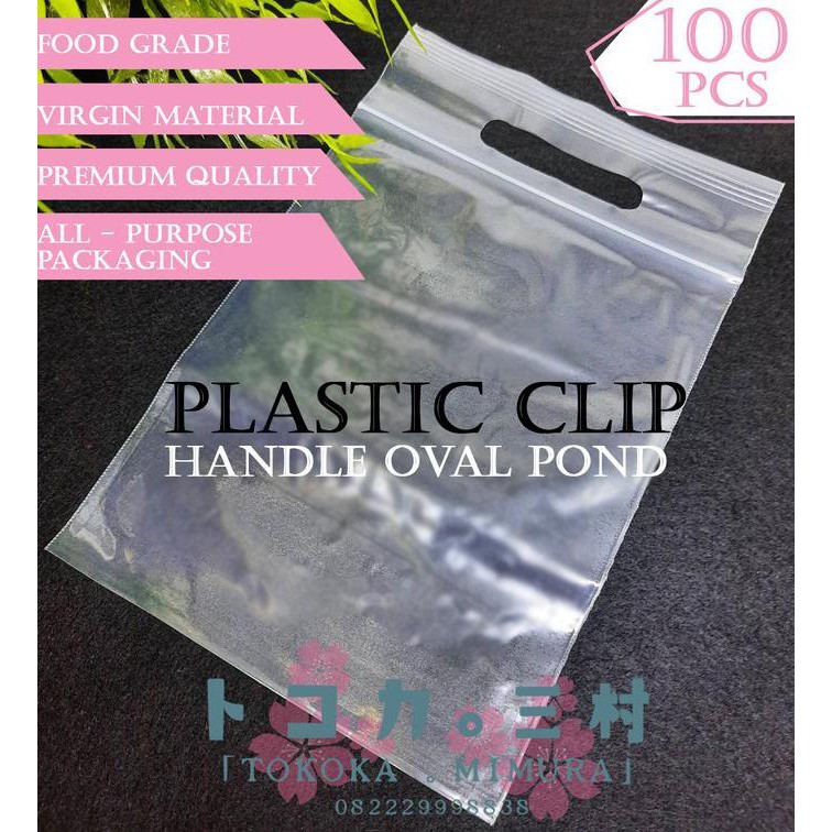 

Buruan Beli] Premium Plastik Klip 20 X 25 Handle Oval Pond - Kemasan Packaging