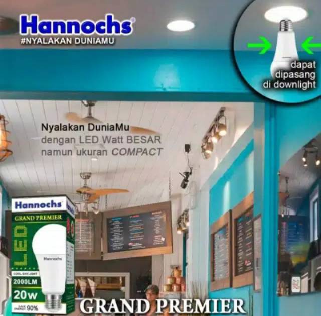 Lampu Led Hannochs 20w / 20 Watt / 22w / 22 Watt GRAND PREMIER / Bolam