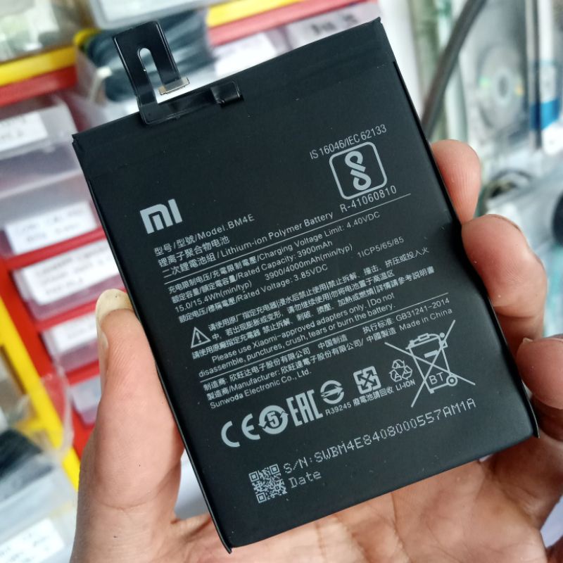 Baterai Xiaomi Pocophone F1 BM4E Battery Batre hp xiomi poco F1 BM 4E Original