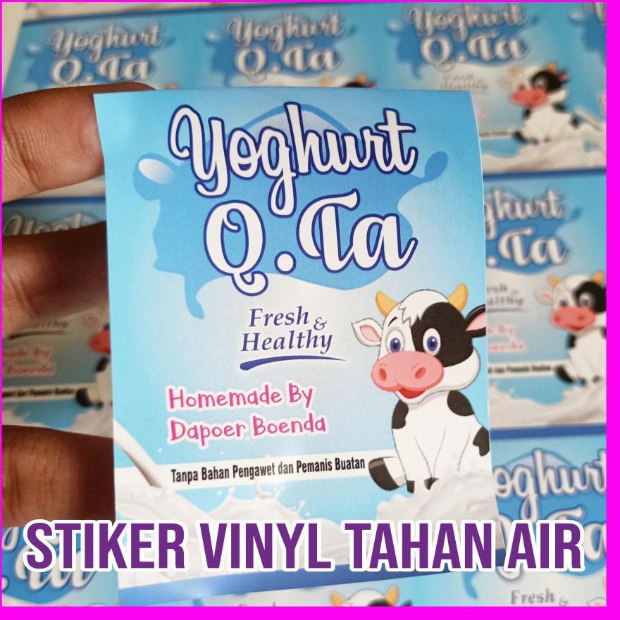 

hcd10 CETAK STIKER LABEL KEMASAN A3 VINYL + CUTTING (Kotak, Bulat, Oval, Custom) .