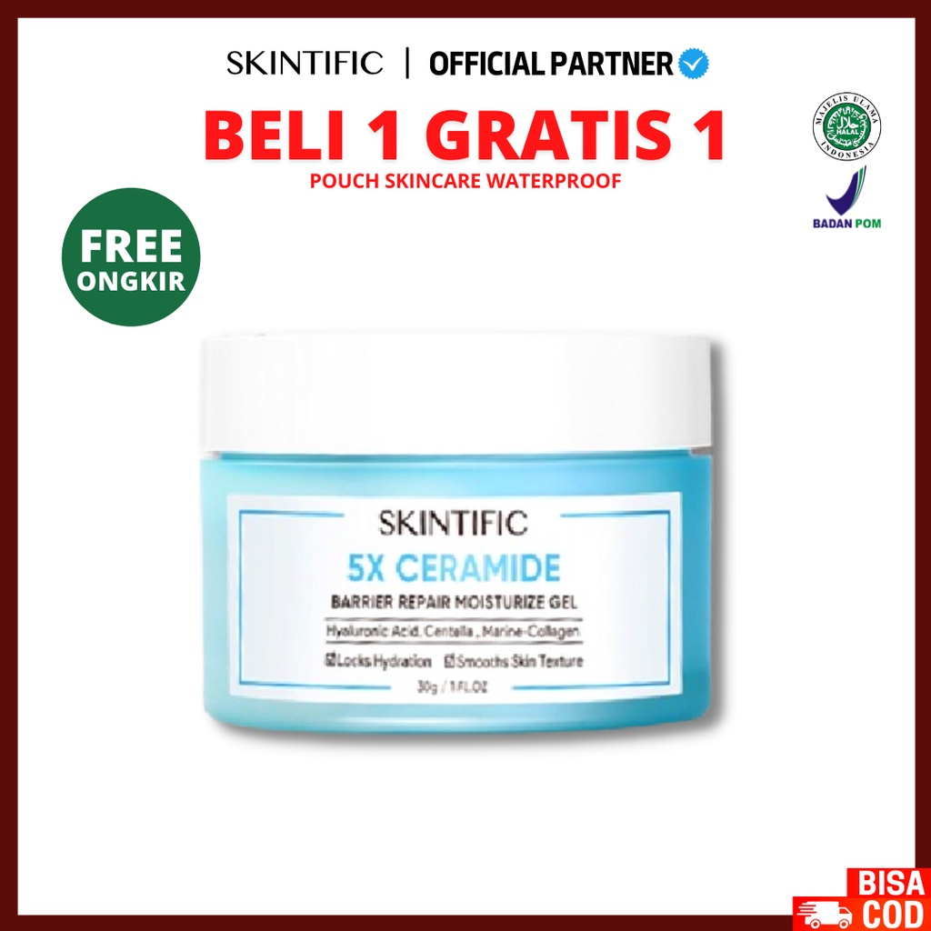 [ FREE GIFT ] SKINTIFIC 5X Ceramide Barrier Repair Moisturize Gel Moisturizer 30g