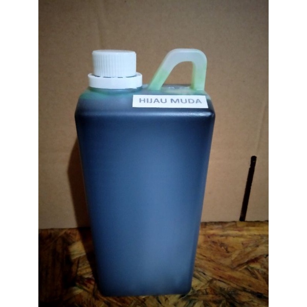 

Tinta stempel warna flash otomatis 1 Liter HIJAU MUDA