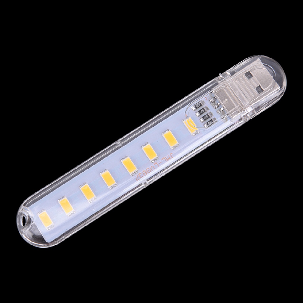 [birth] Mini LED Portable 5V 8 LED USB Lighting Computer Mobile Power Lamp Night Light [ID]