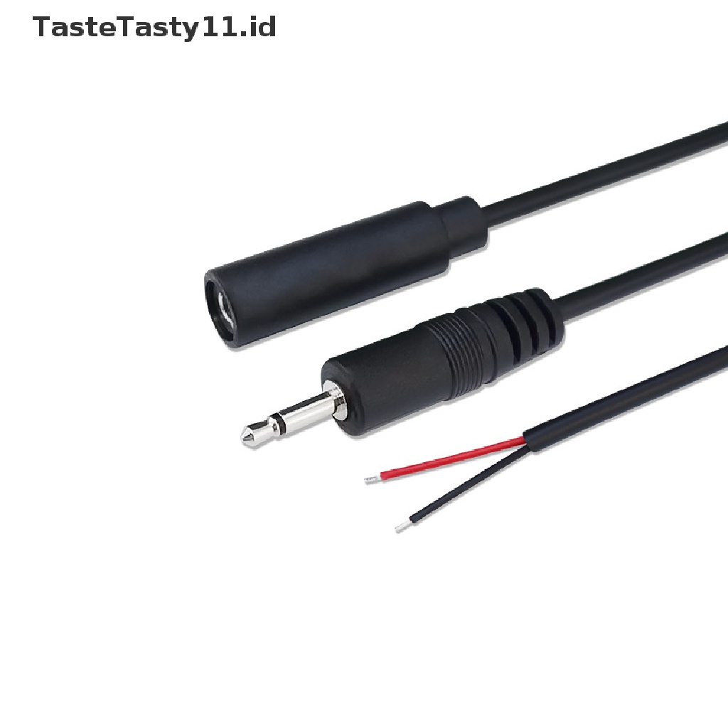 【TasteTasty】 2.5mm 3.5mm Mono Connector Cable Plug 2pin Extension Wire DIY Audio Cable .