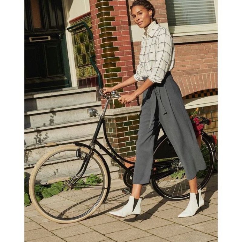 Unpeu femme plaid kemeja kotak-kotak wanita // sisa ekspor