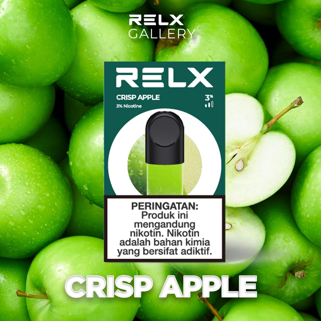 Relx Infinity Essential Pod Crisp Apple / Apel Hijau