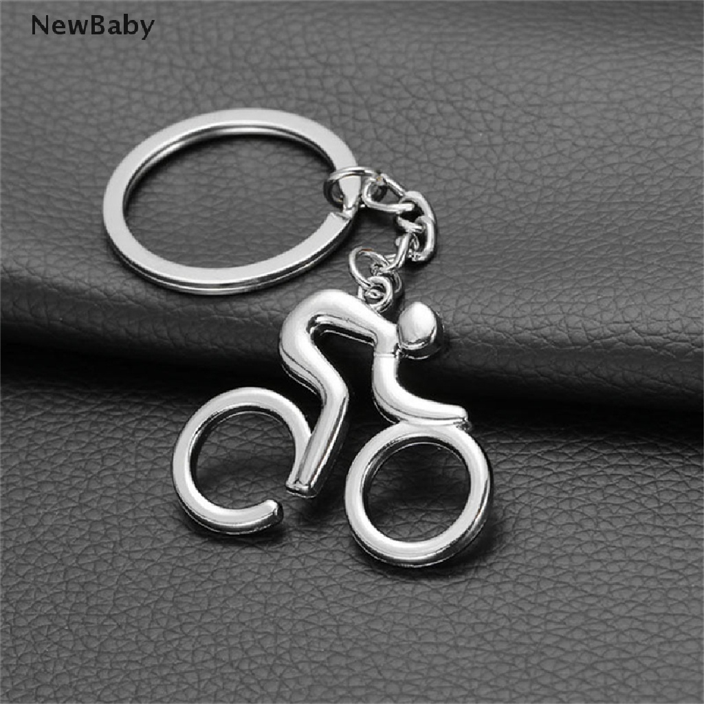 Newbaby Gantungan Kunci Bentuk Sepeda Bahan Alloy Untuk Unisex