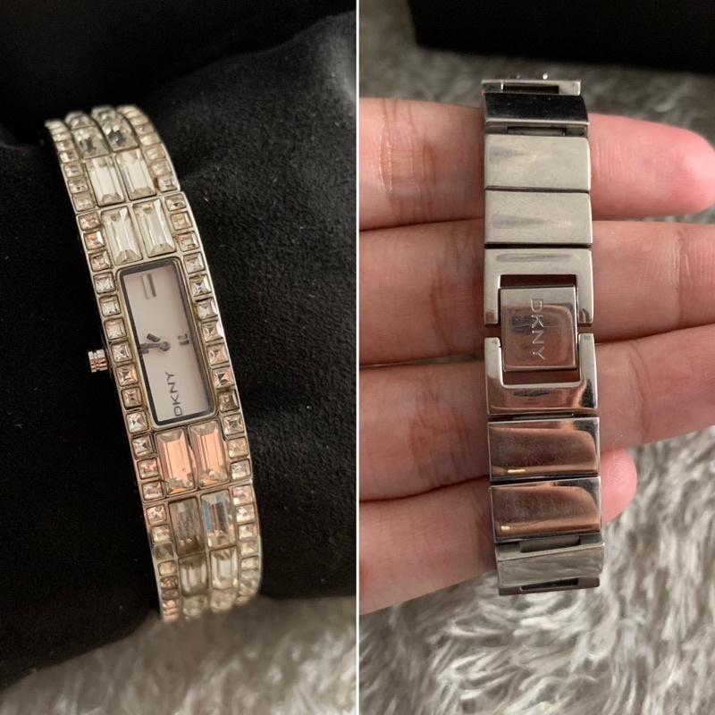 Jam Tangan Wanita DKNY stainless steel silver Original Preloved
