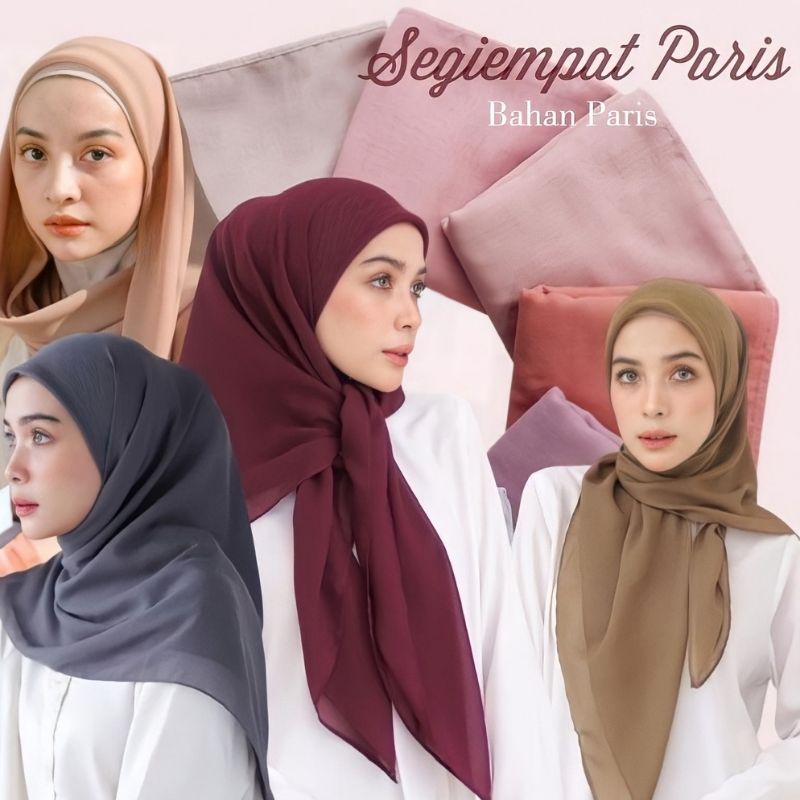 Hijab Voal Paris Premium Umama ORI Segiempat Voal Paris | Jilbab Segiempat Voal Paris Premium Umama 