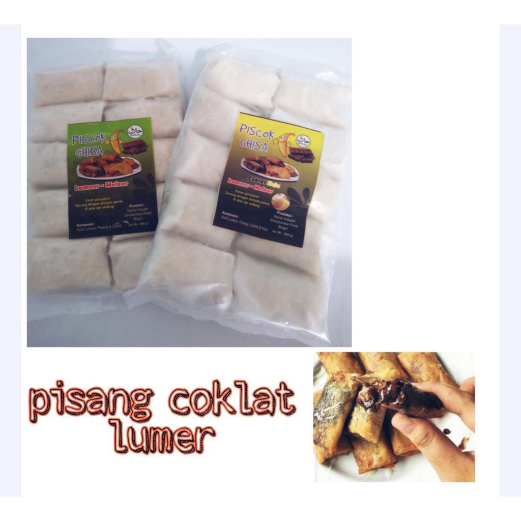 

Pisang Coklat Lumer / Piscok Lumer Meler / Piscok Ghisa / Piscok Lumer Keju