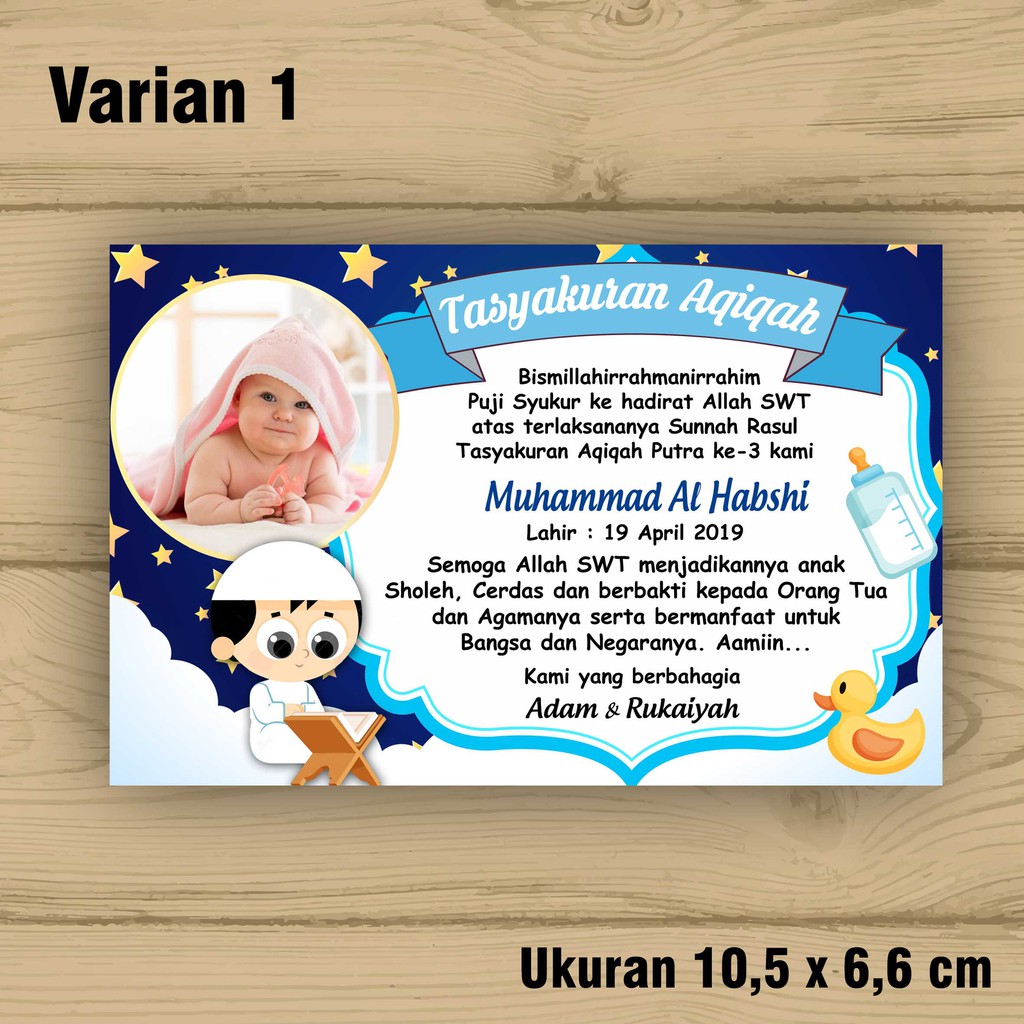 Stiker Label Syukuran Aqiqah