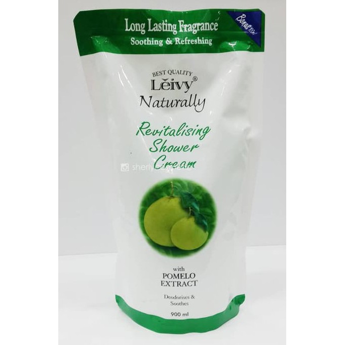 Leivy Naturally Revitalising Shower Cream Refill 900ml