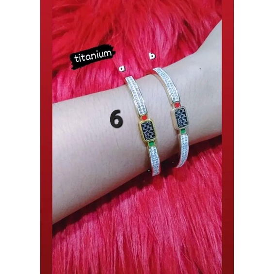 Gelang Titanium Wanita Anti Karat Ori Dewasa