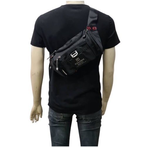 TAS ORIGINAL TOUGH  5459  tas pinggang tough warrior tas waist bag army slingbag tough Tas selempang tough