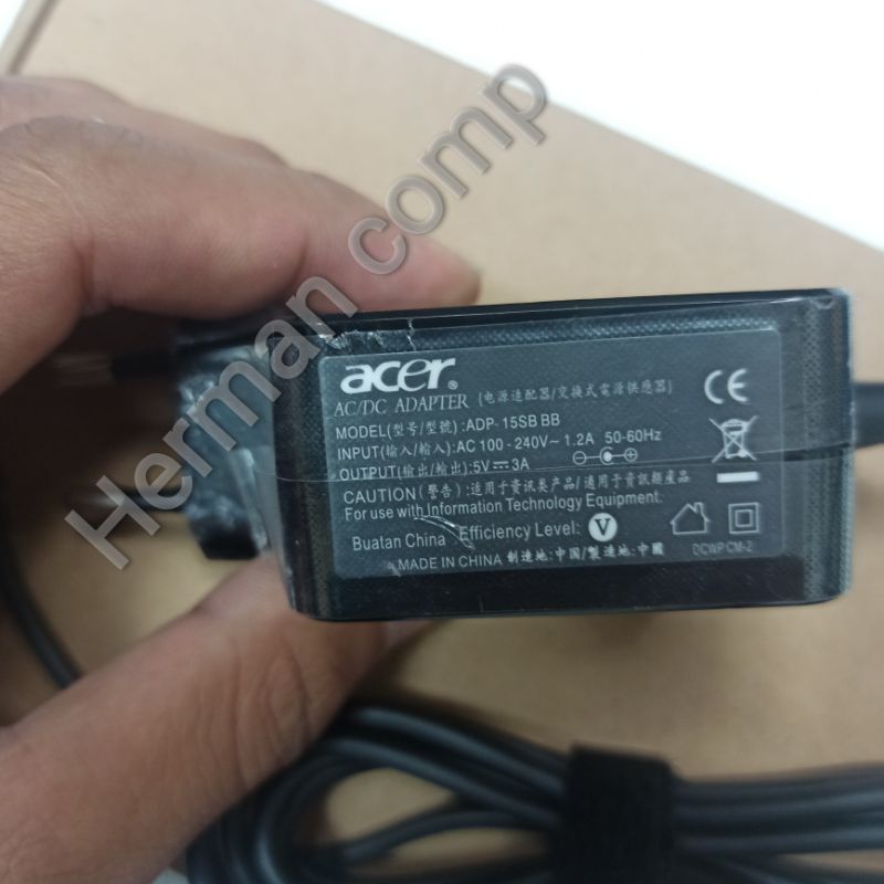 Original Adaptor Acer Aspire One 10-S100X 10-S105X 5V 3A micro USB