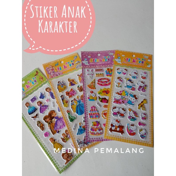 

Stiker Anak Karakter+Lembar Mewarnai