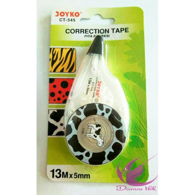 

Correction Tape Tip-Ex Kertas Joyko Savanna CT-545 - 13 M x 5 mm