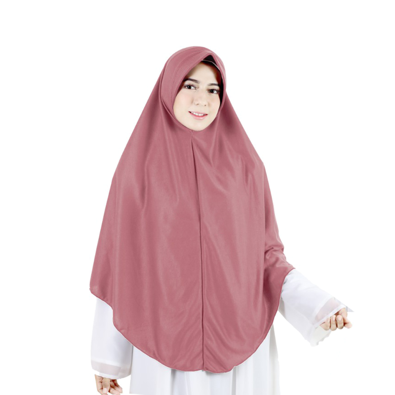 JILBAB INSTAN BERGO kerudung hijab  size XL bahan  kaos  anak 