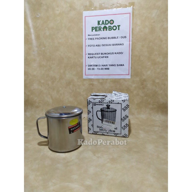 mug stainless steel 10cm - mug nagako 555 10cm