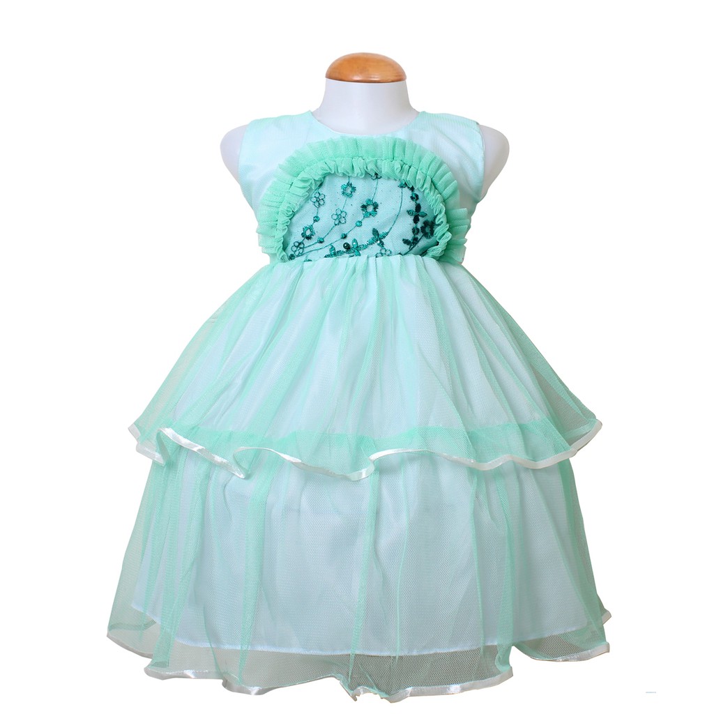 Dress Kids Mona/Baju Anak Perempuan Motif Brukat/Mini Dress / Terusan Dress Umur 3-5 Tahun