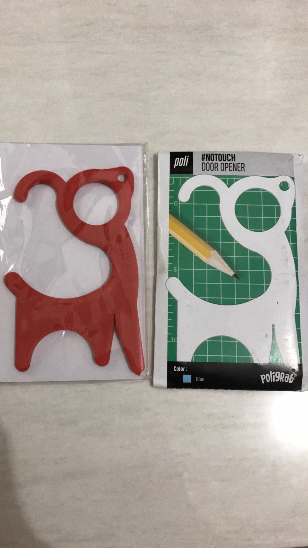 Pembuka Pintu Steril Anti Virus Corona Finger Cofing Door Opener Alat Bantu Buka Pintu Poligrab